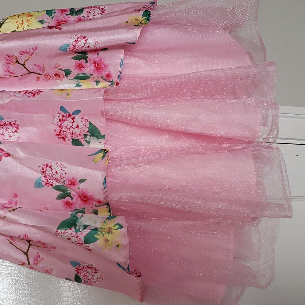 Wonder Nation Girls Floral Dress - Picture 3 of 7